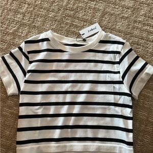 Kids Striped Black and White T-Shirt